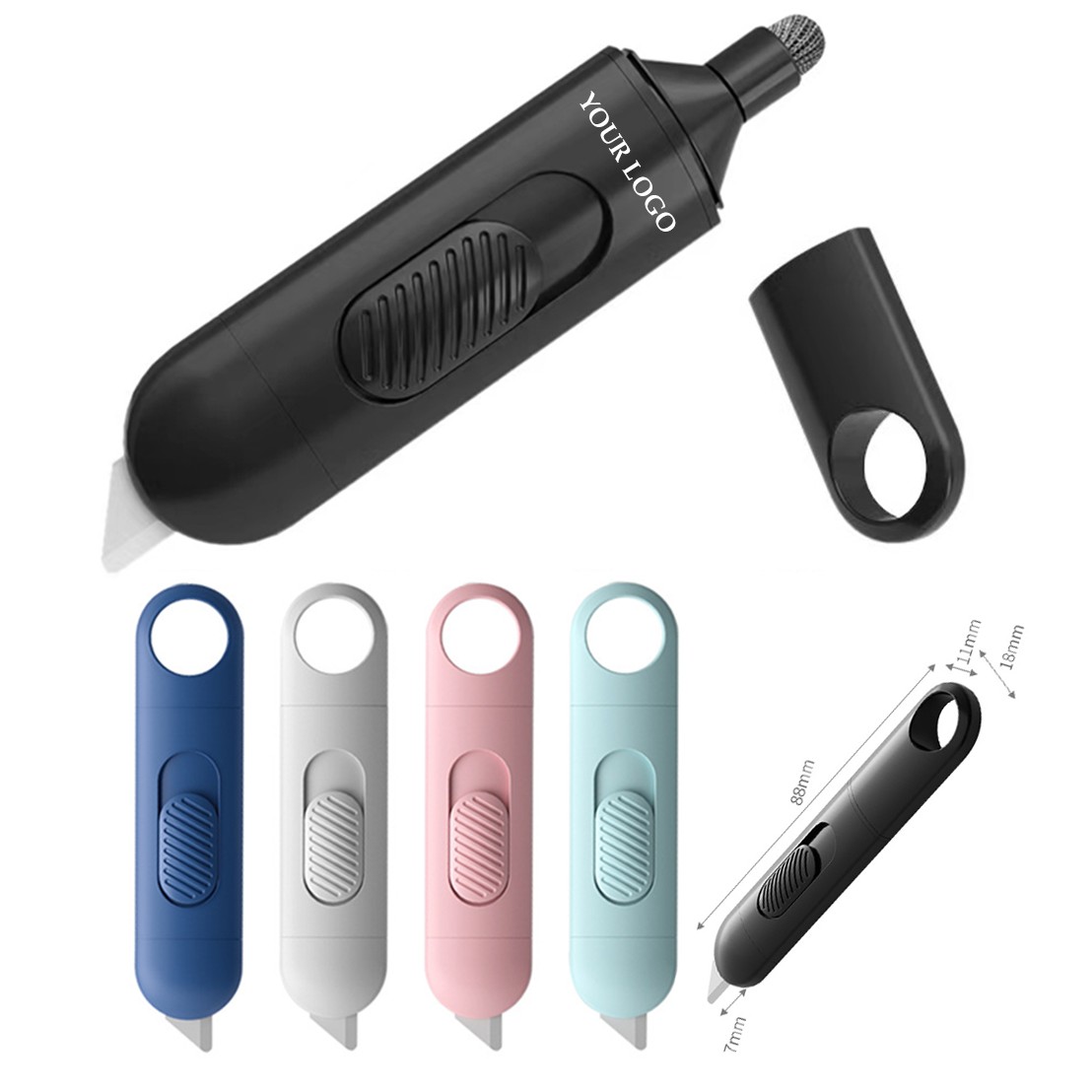 Mini Box Cutters With Touchscreen Pen 2