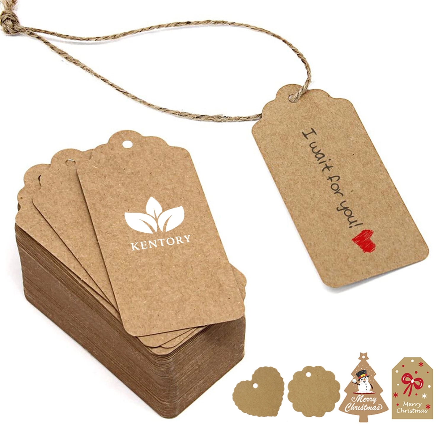 100 Kraft Paper Greeting Cards For Holiday 2