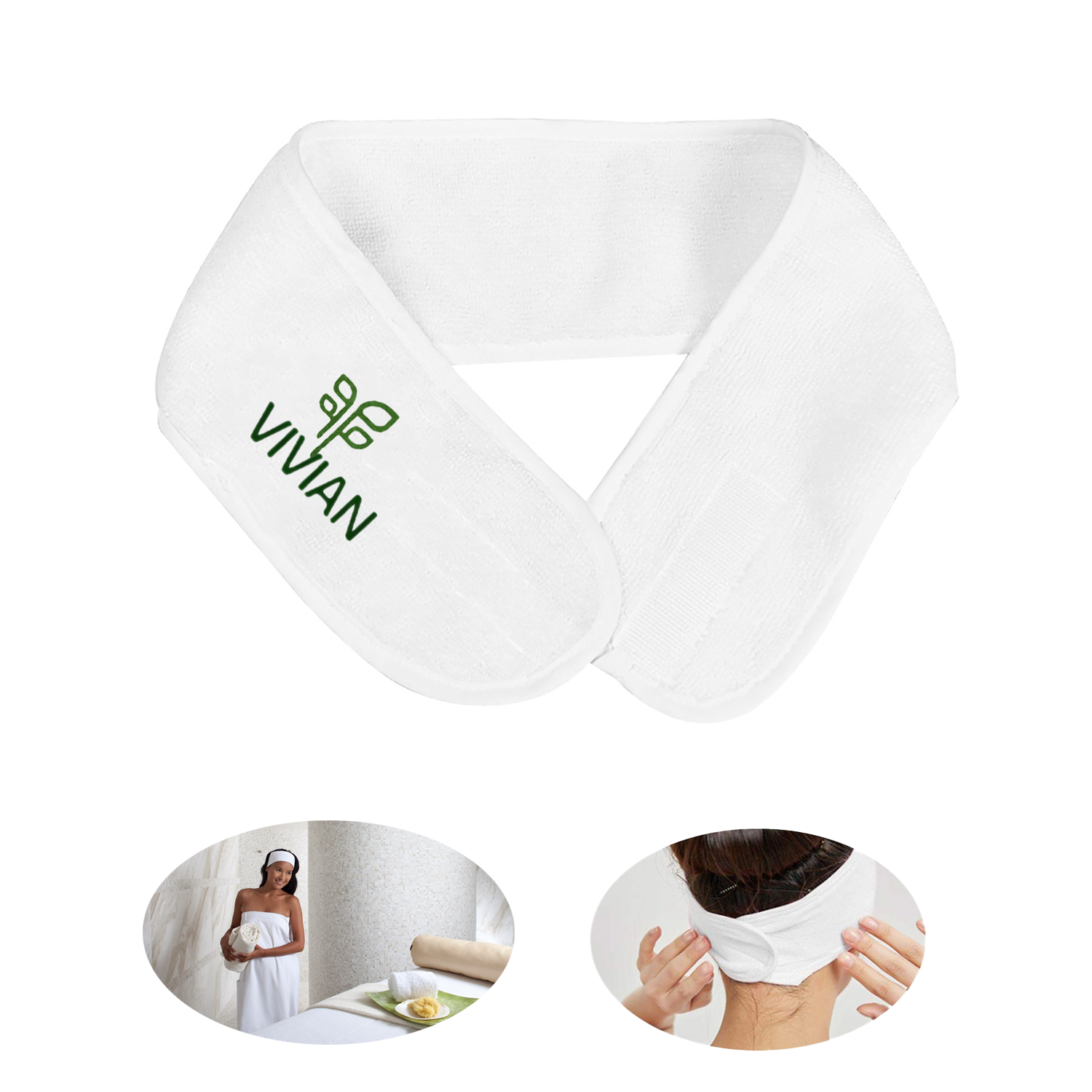Soft Adjustable Makeup Hair Band W/ Magic Tape 2
