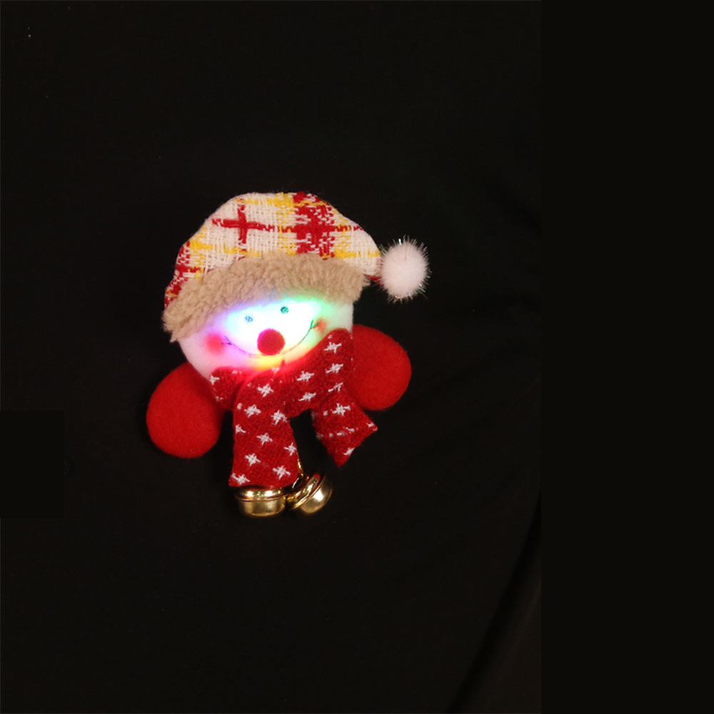Christmas Badge LED Brooch Doll 2