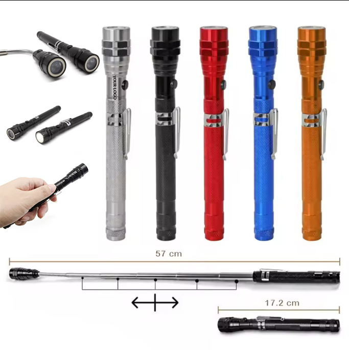 Magnetic Pickup Tool LED Flashlight with Extendable Neck 4