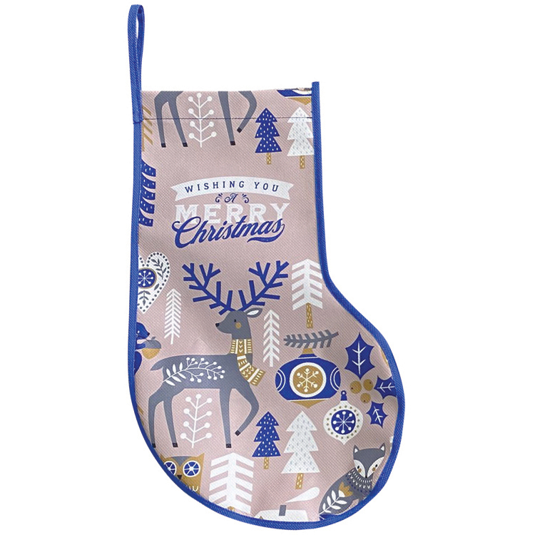 Custom Christmas Stocking With Colored Trim 2