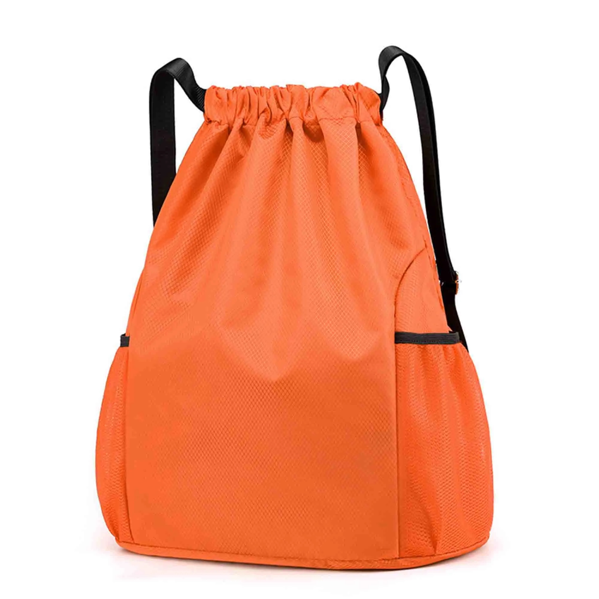 Waterproof Mesh Pocket Drawstring Backpack 2