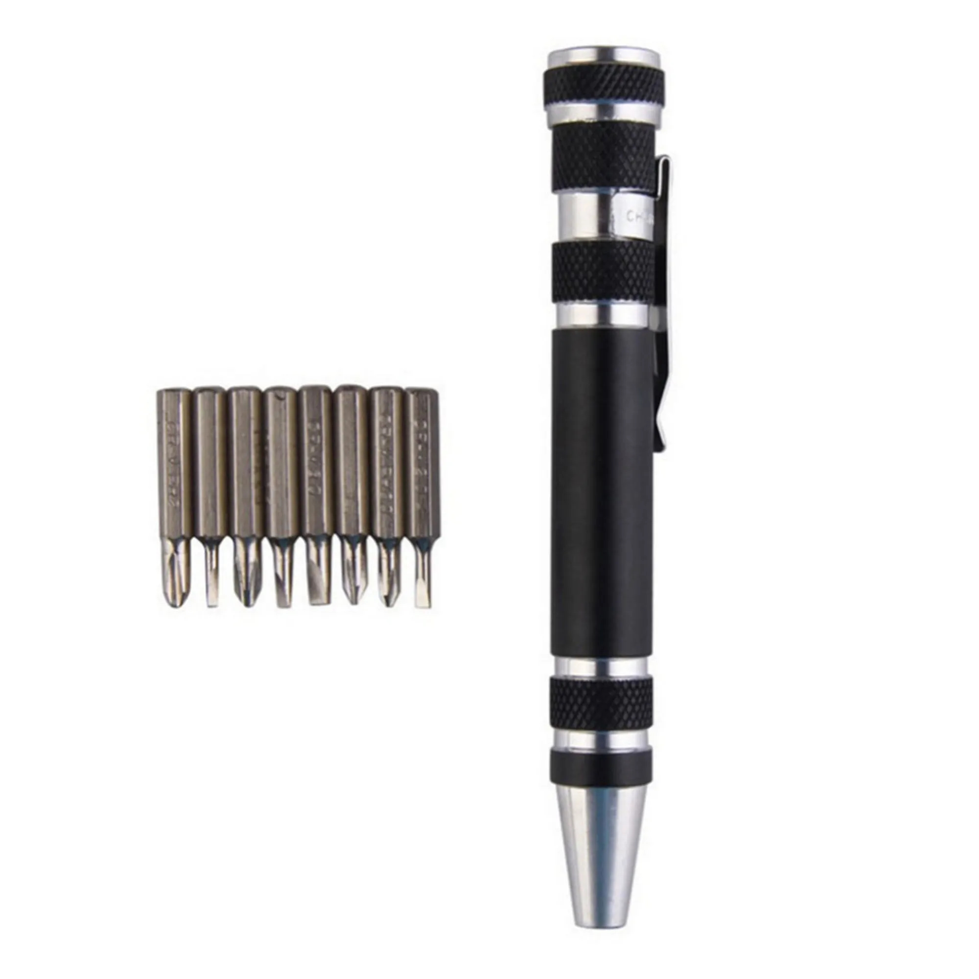 Aluminum Alloy 8 in 1 Pocket Mini Screwdriver Pen 3