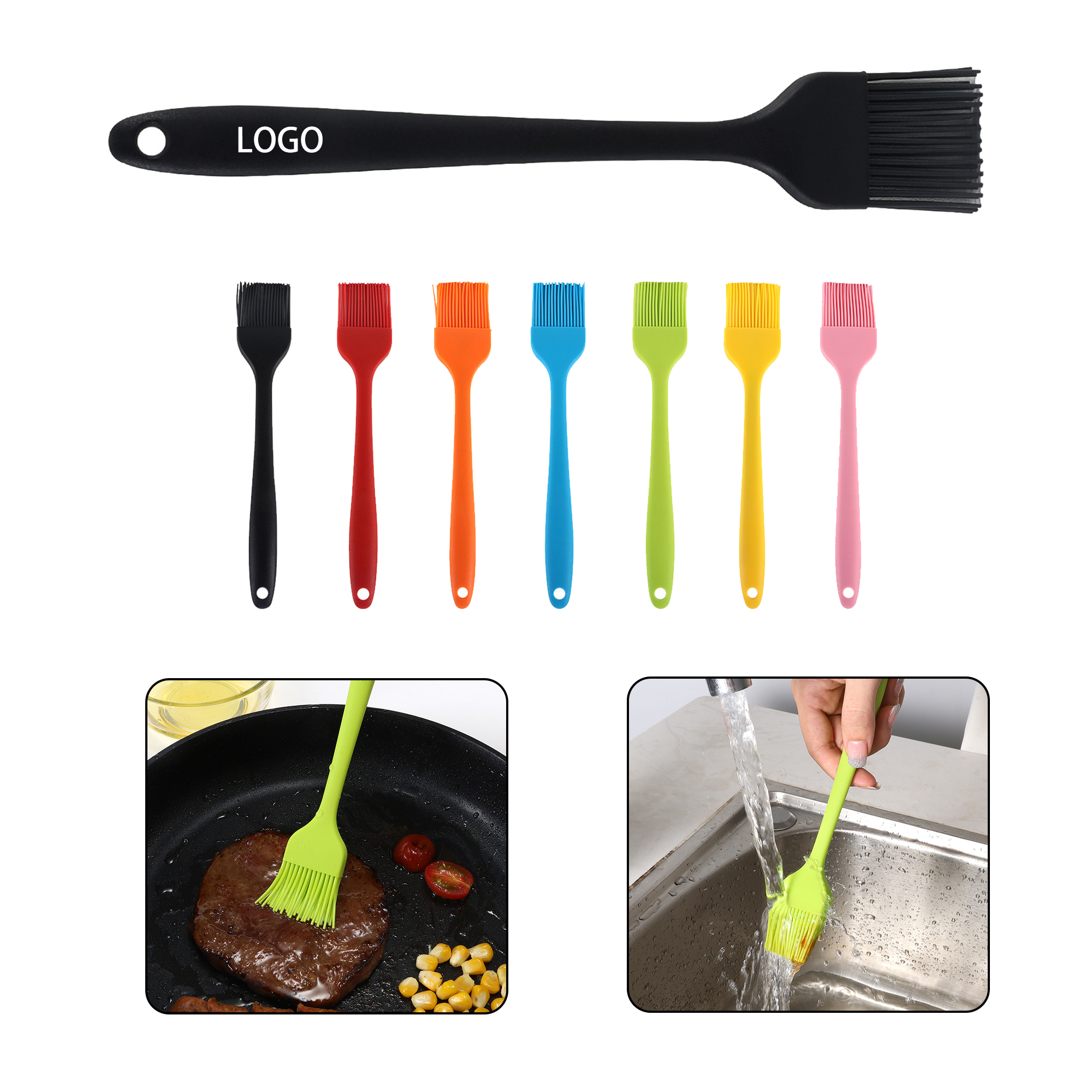 MOQ:20pcs Food Grade Silicone Brush 2