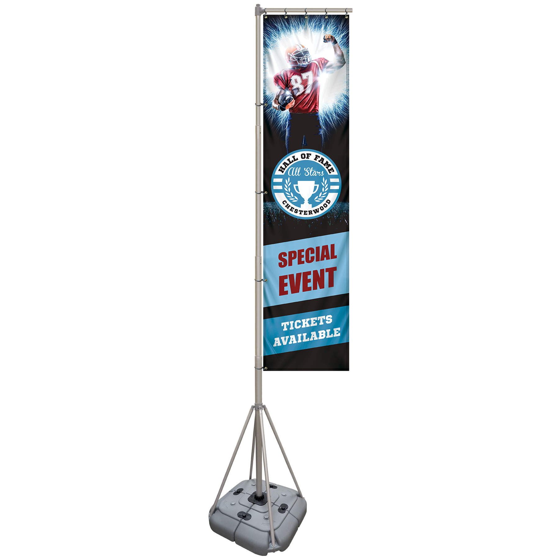 13' Giant Flagpole Kit Double Sided 5