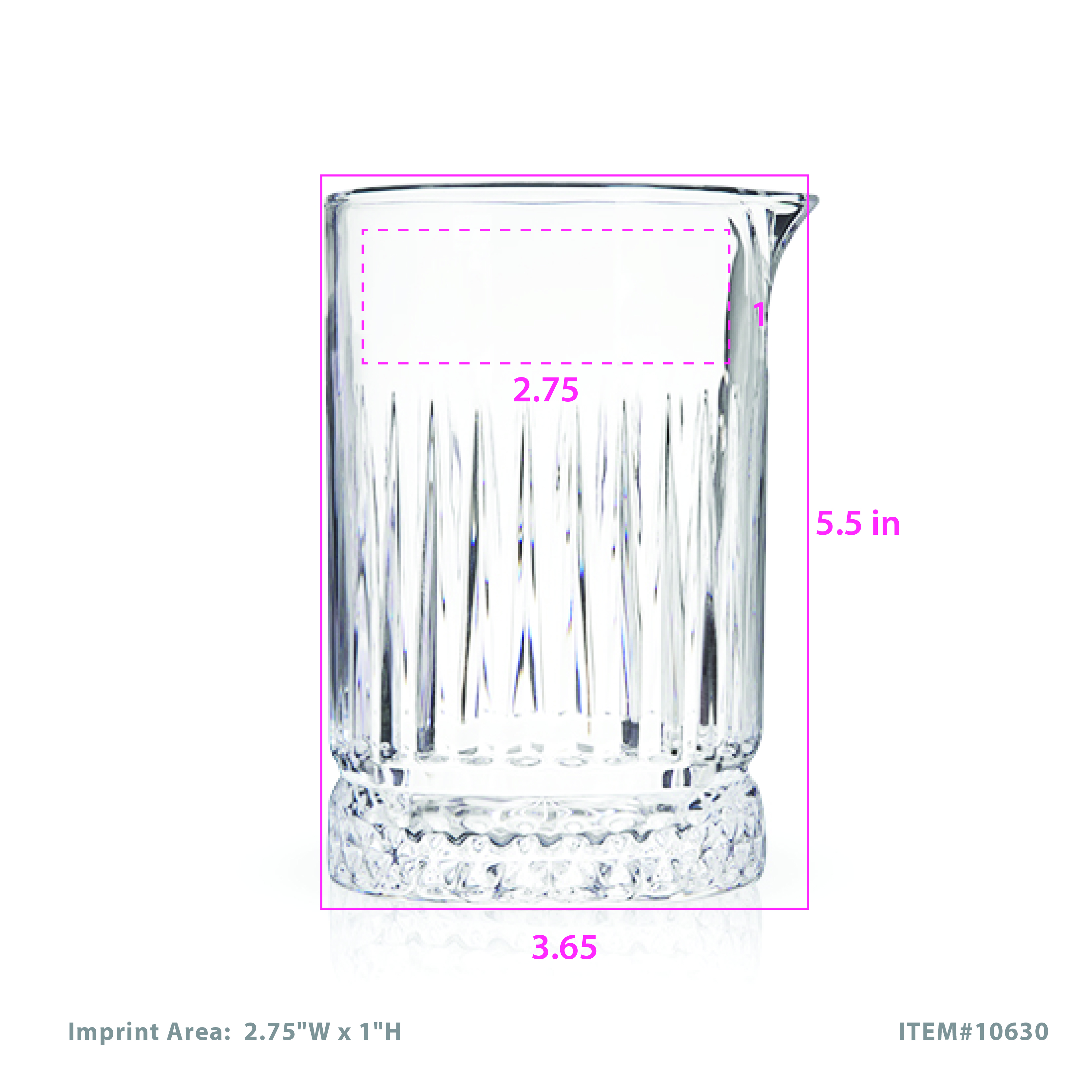Viski® Pedestal Crystal Mixing Glass 4