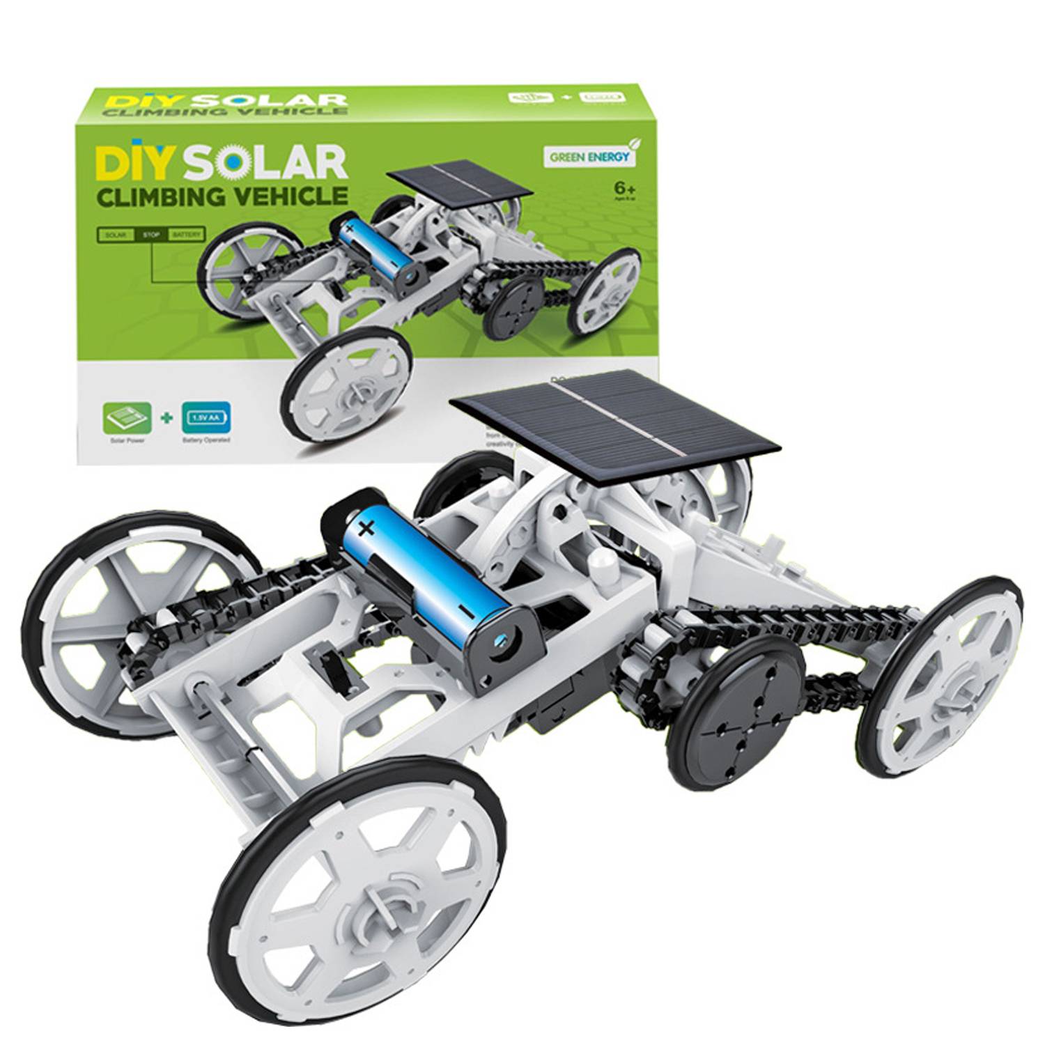 Kids Solar DIY Educational Assembly Car 4