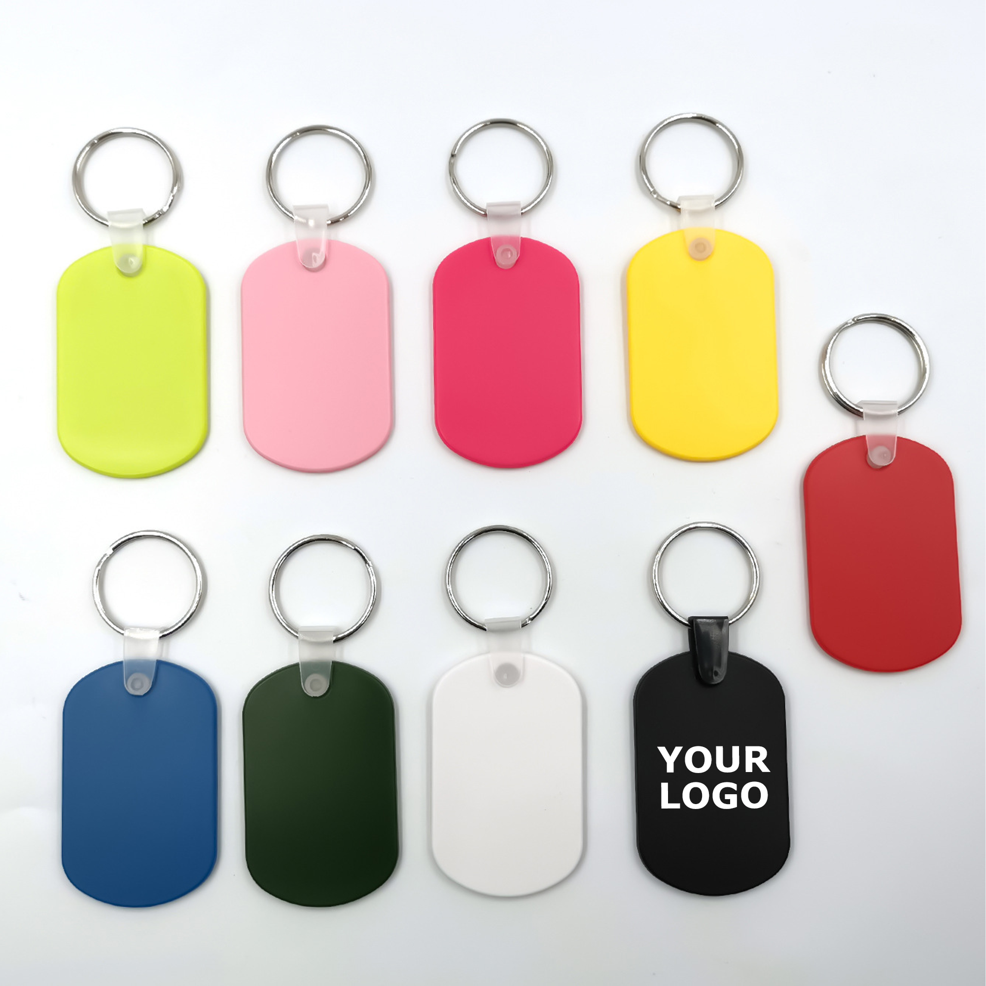 Soft PVC Keychain Key Ring Dog Tag 1