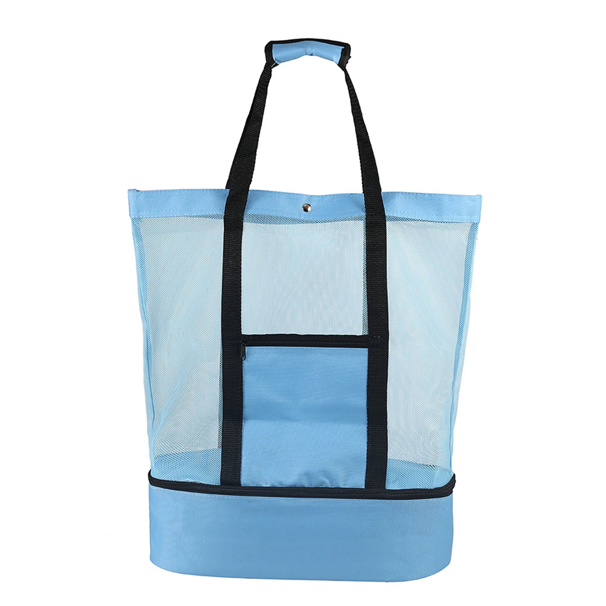 Mesh Picnic Beach Bag, custom tote bag with logo imprint 5