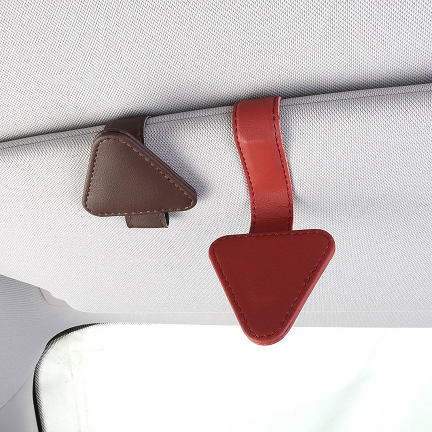 Car Sunshade Sunglasses Holder Card Clip 5