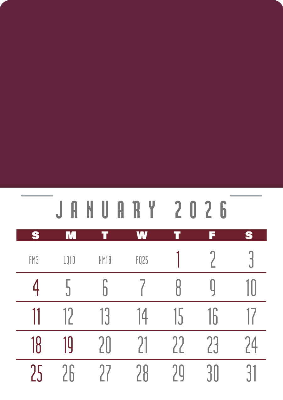 Press-N-Stick Contemporary Calendar