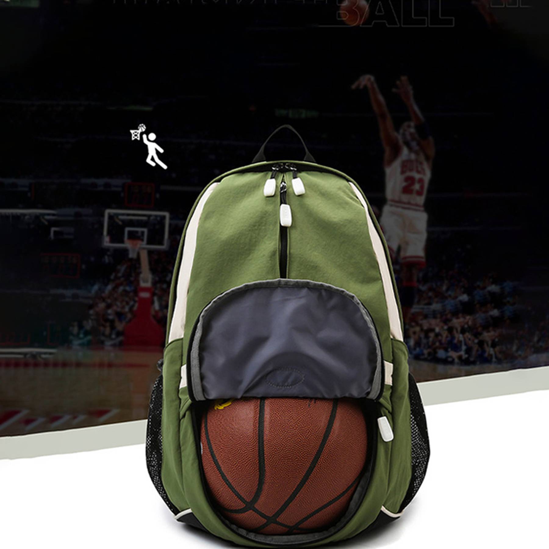 Waterproof Backpack with Bottom Ball Compartment 3