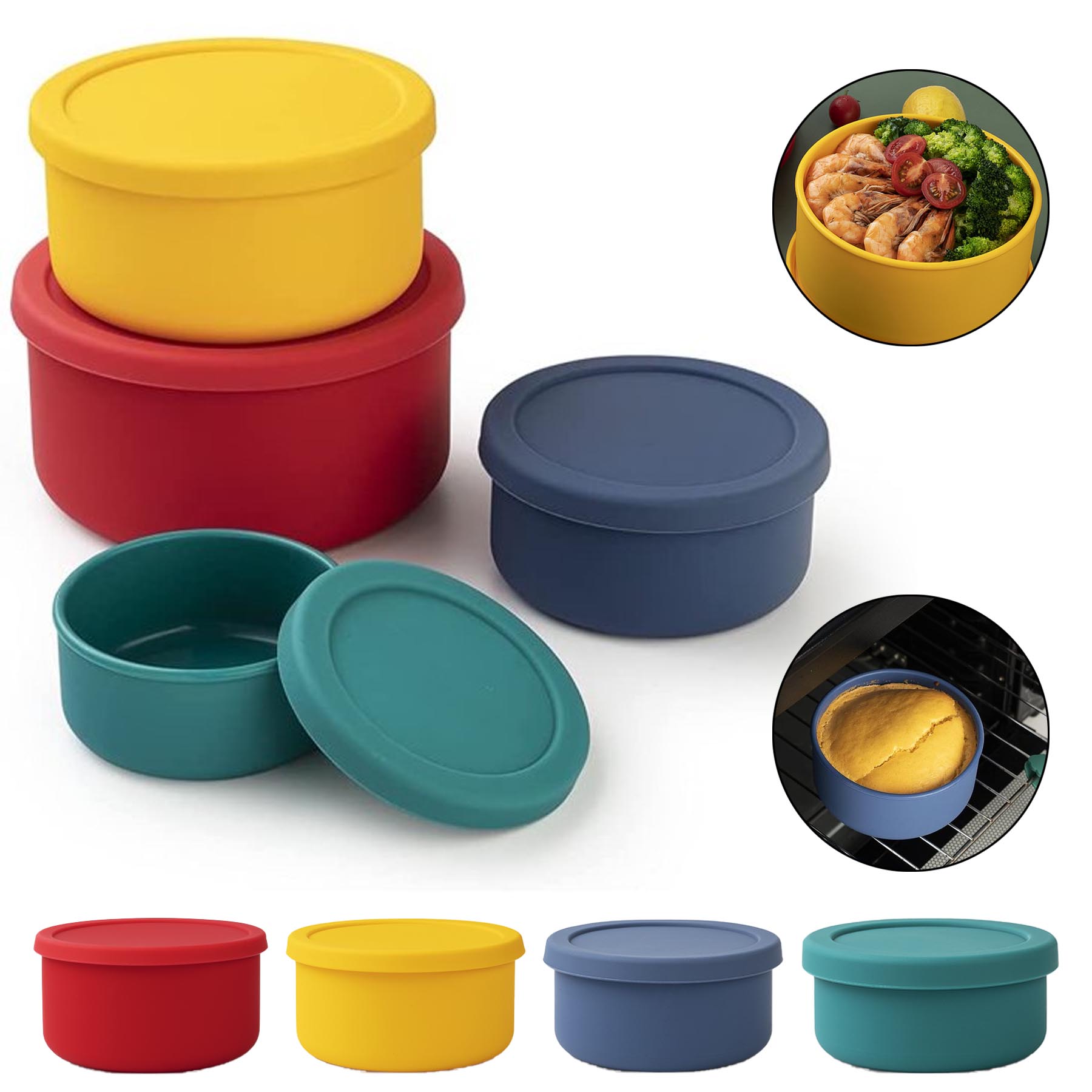 Silicone Bowls with Lid 3