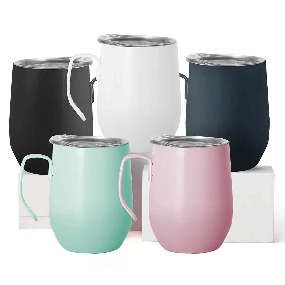 12oz Double Wall Insulated Stainless Steel Coffee Travel Mug 4