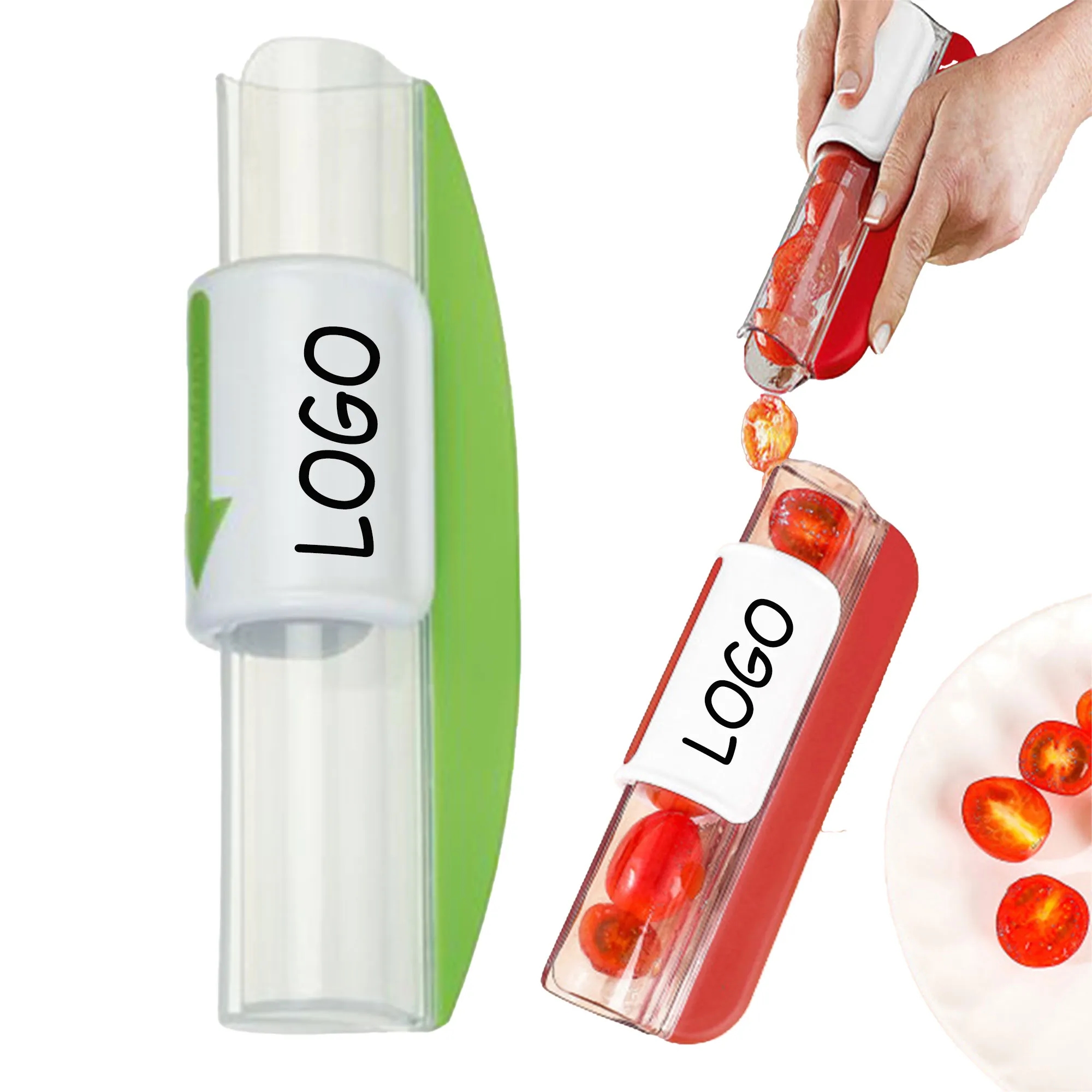 MOQ 10 Salad Slicer Cherry Tomatoes Grapes Fruit Cutter 1