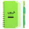5" x 7" Recycled Dual Pocket Spiral Notebook w Pen 36