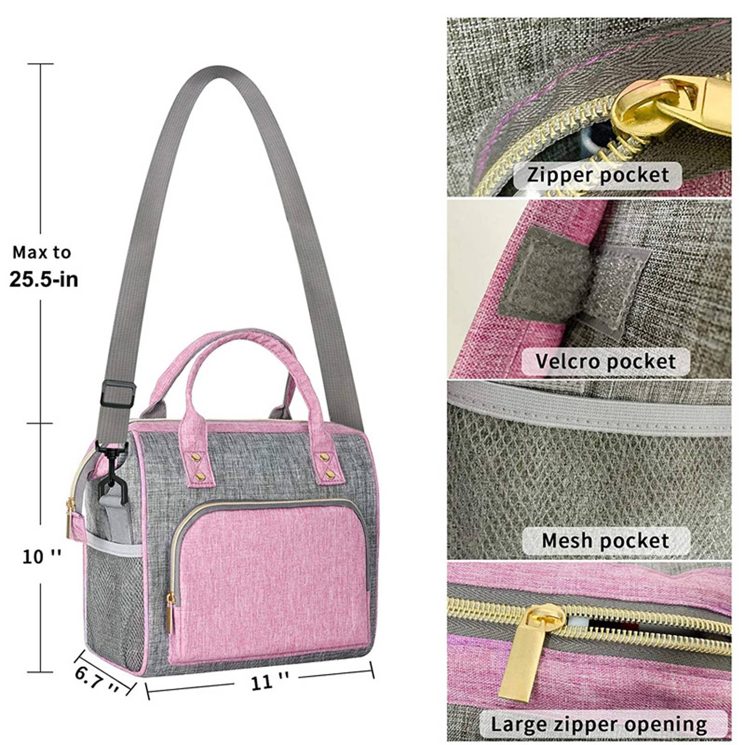 12 Can Insulated Oxford Cooler Lunch Tote Bag 3