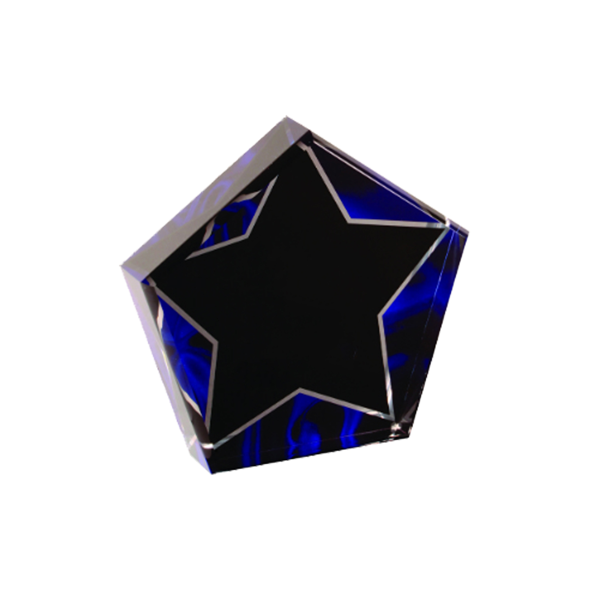 5" Star Blue Velvet Acrylic 3
