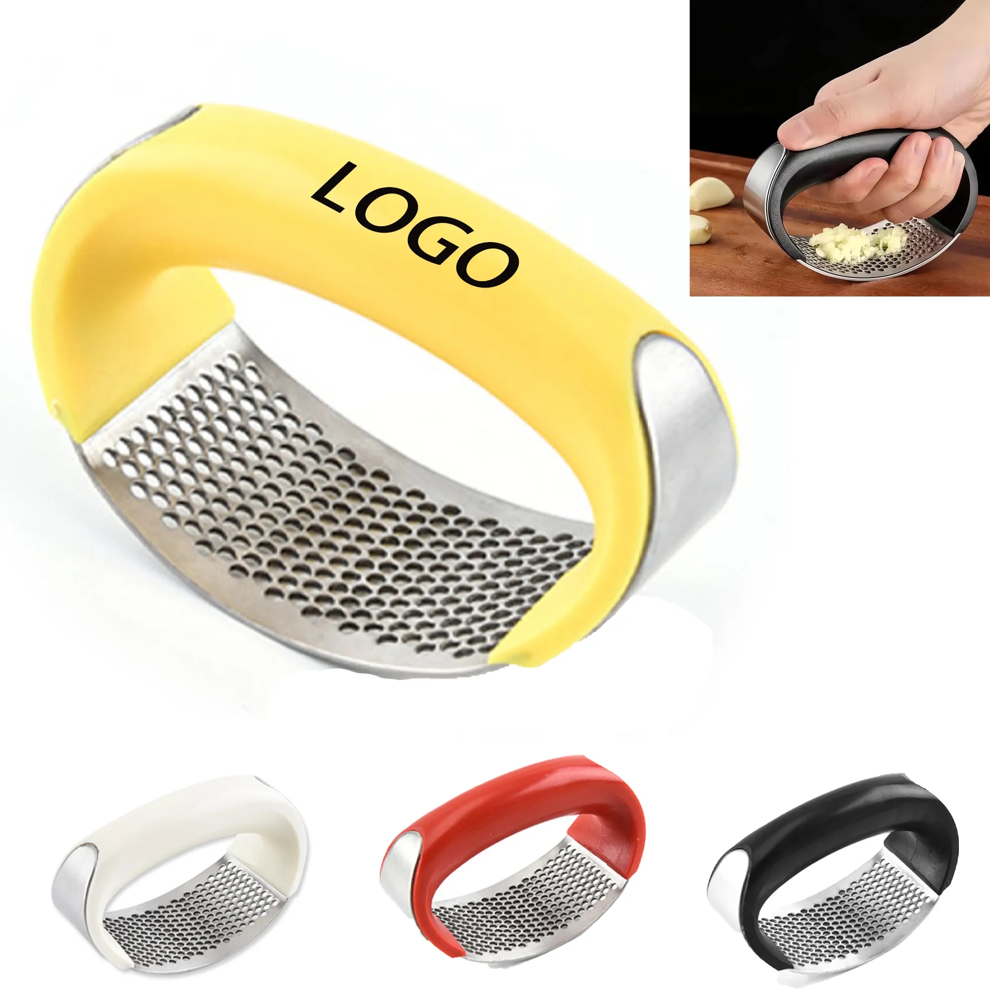 304 Stainless Steel Garlic Press Tool 4
