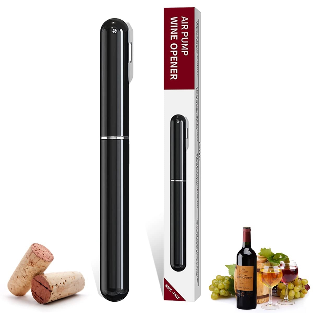 Pen Shaped Air Pressure Pump Wine Bottle Opener 1