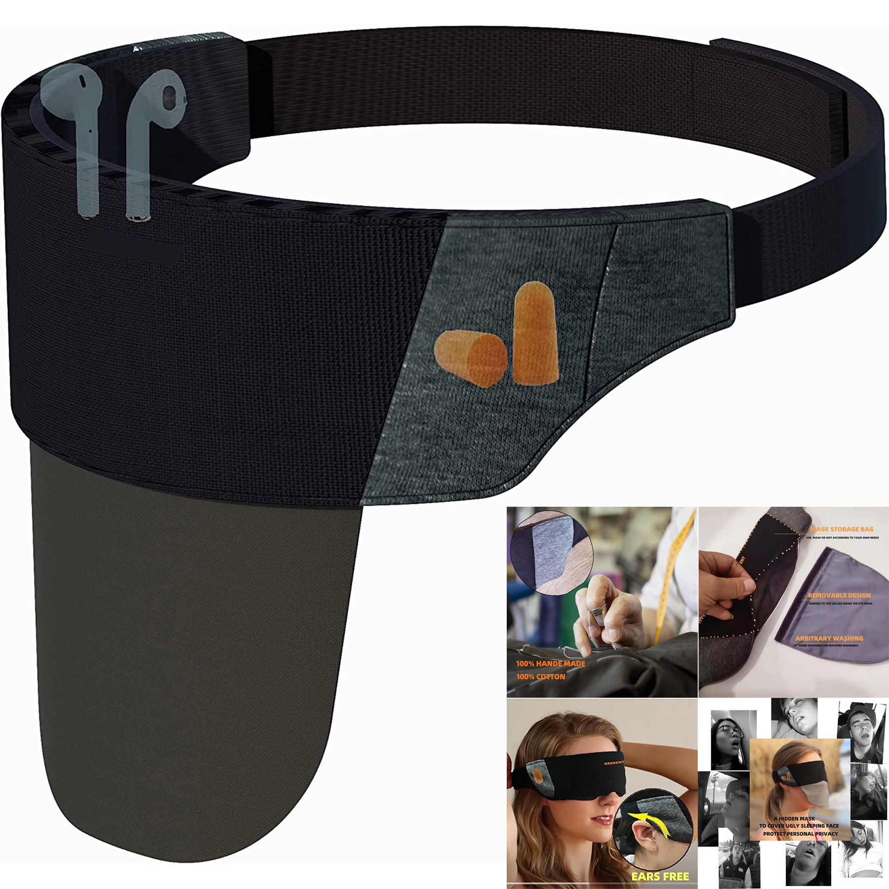 The World's First Sleep Mask with Veil 2