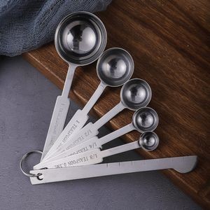 6 In 1 Stainless Steel Measuring Spoon With Leveler Engraved Measurement Marks 9