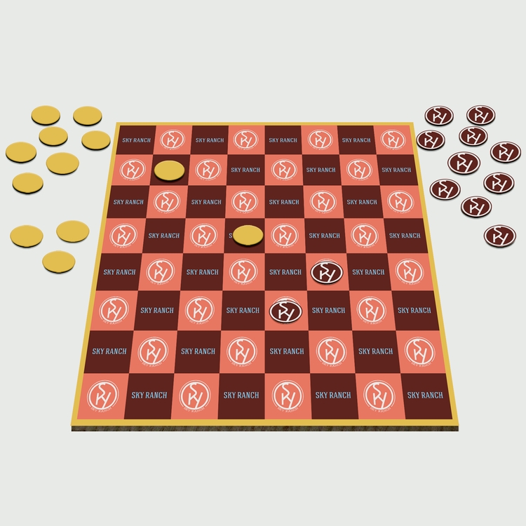 Table Top Checkers Game