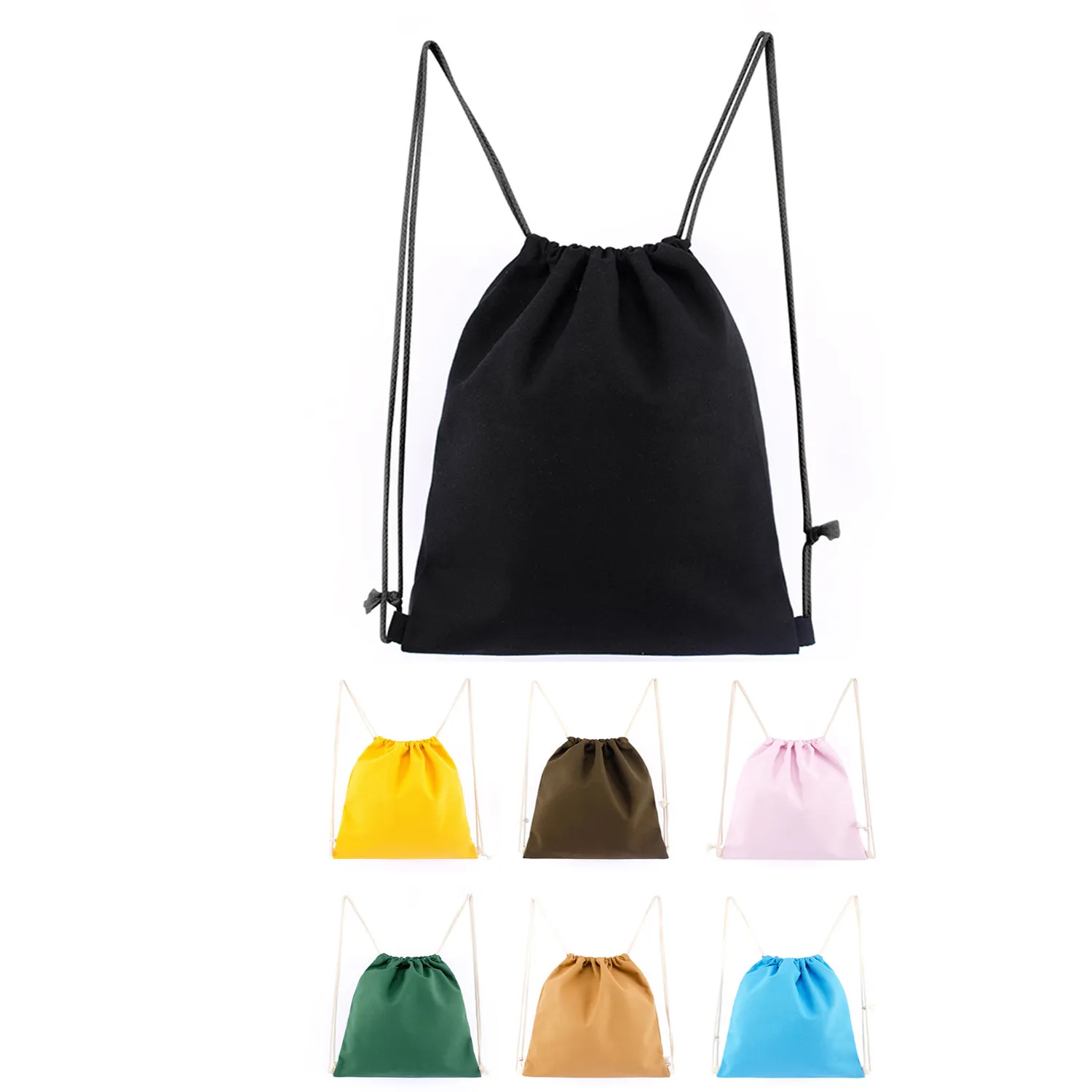 Canvas Drawstring Backpack 1