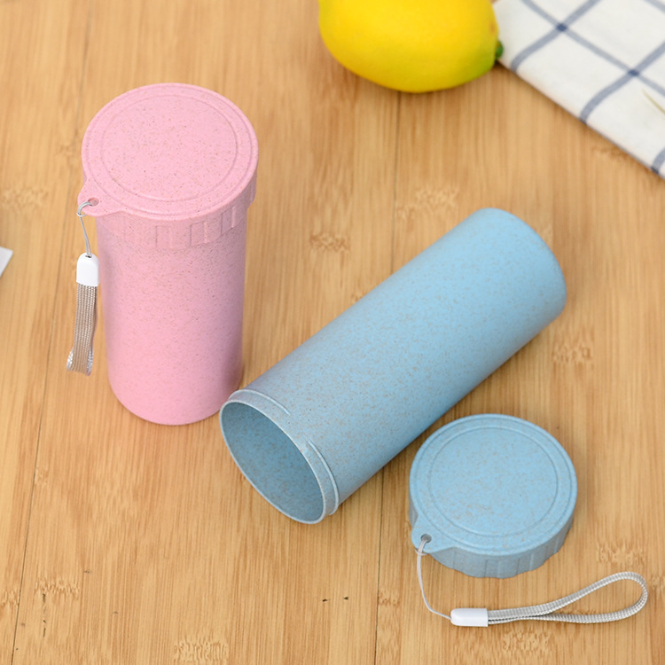 Eco-Friendly Portable Wheat Straw Bottle Drinking Cup 2