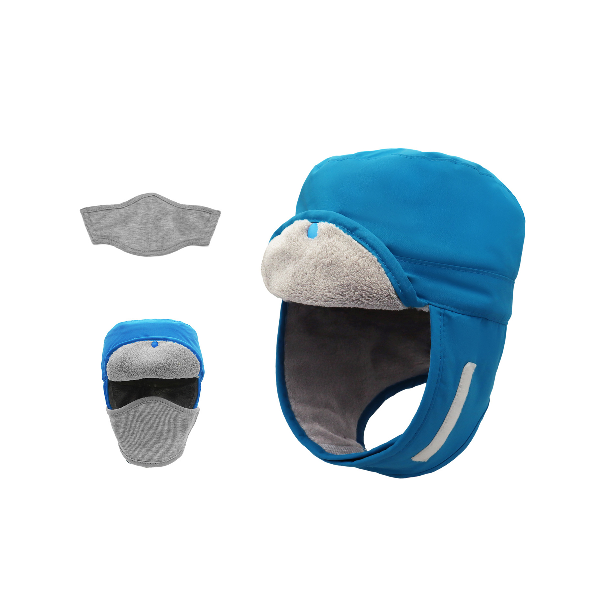 Waterproof Trapper Cap With Detachable Face Cover 5