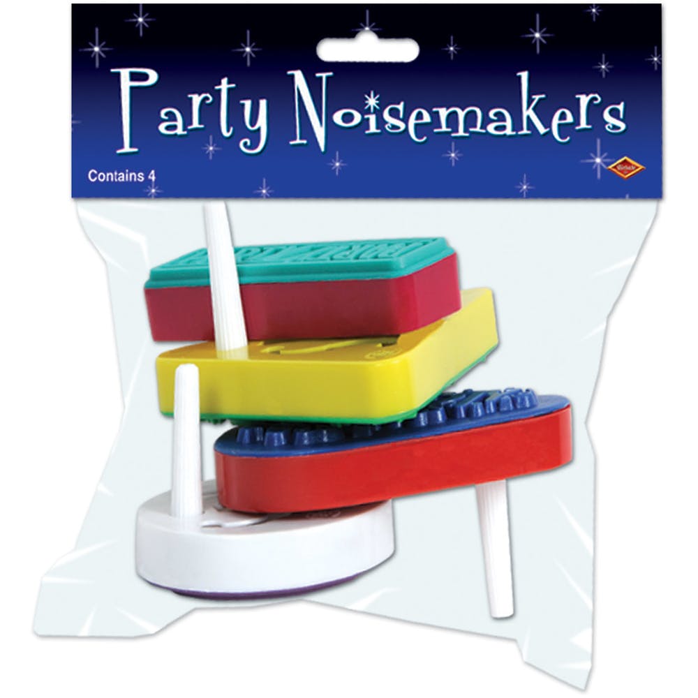 Party Noisemakers - Assorted 4 Pack 1