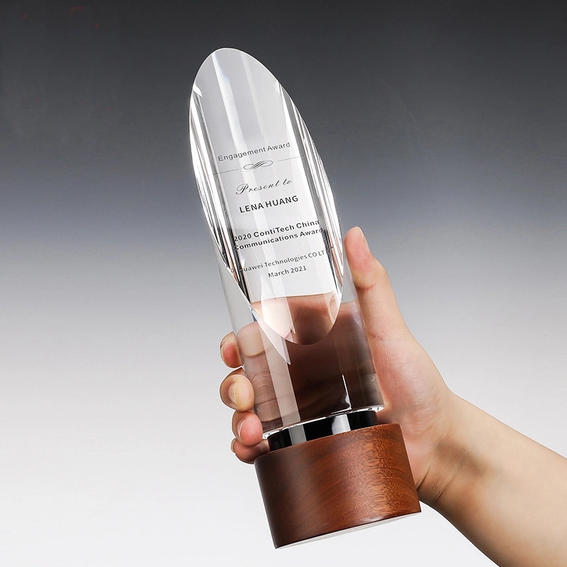 Wooden Crystal Cylinder Tower Awards 5
