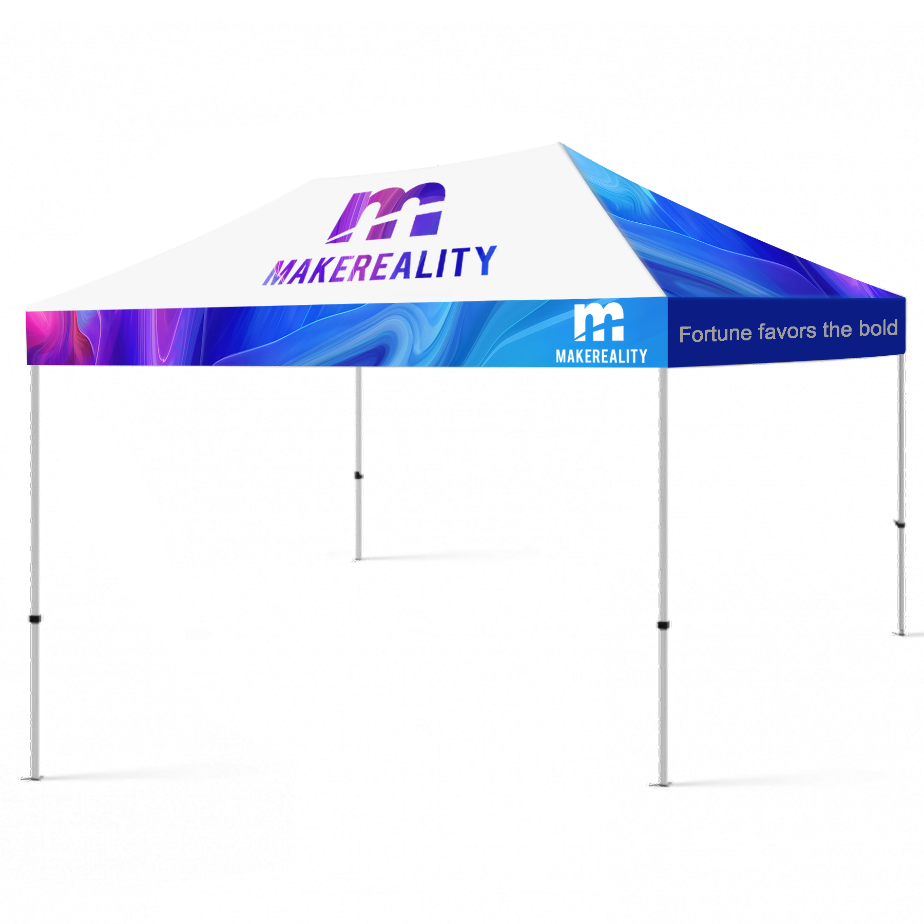 10' x 15' Premium Hex Aluminum Frame w/ Dye Sublimation Canopy 2