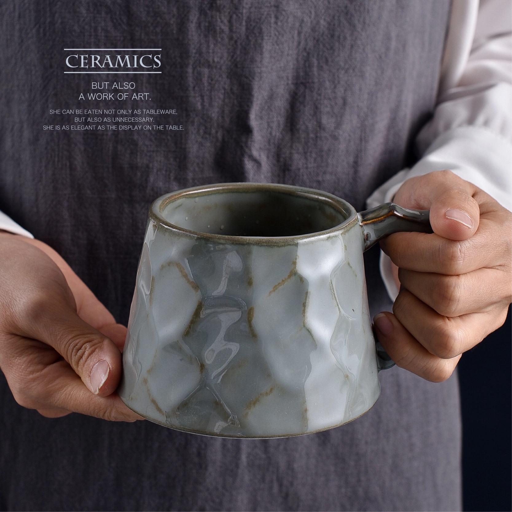 Custom 12 oz Ceramic Coffee Mug 7