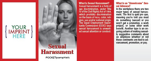 POCKET PAMPHLET - Sexual Harassment Pocket Pamphlet 3