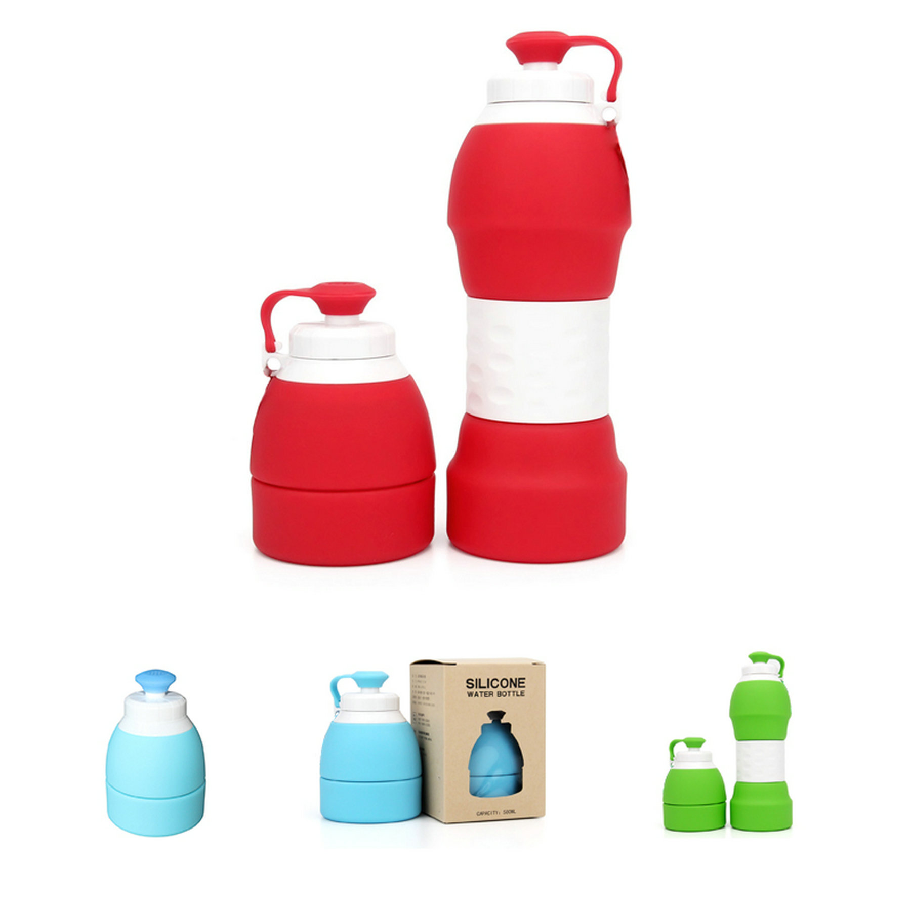 Silicone Collapsible Sport Water Bottle 2