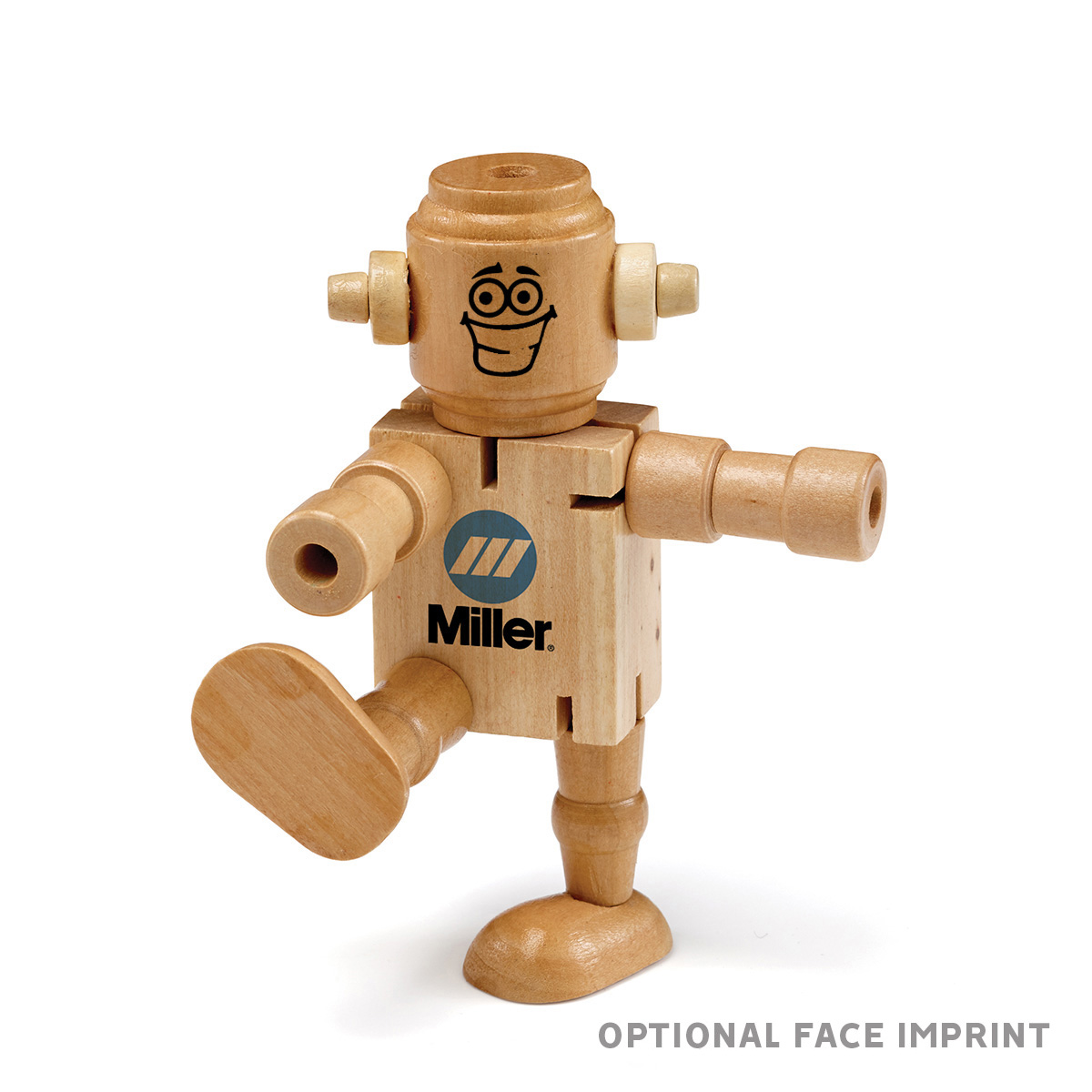 RoboDroidBot Poseable Wooden Robot Fidget Toy 3