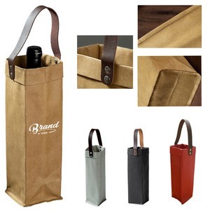 Washable Kraft Paper Wine Gift Bags 2