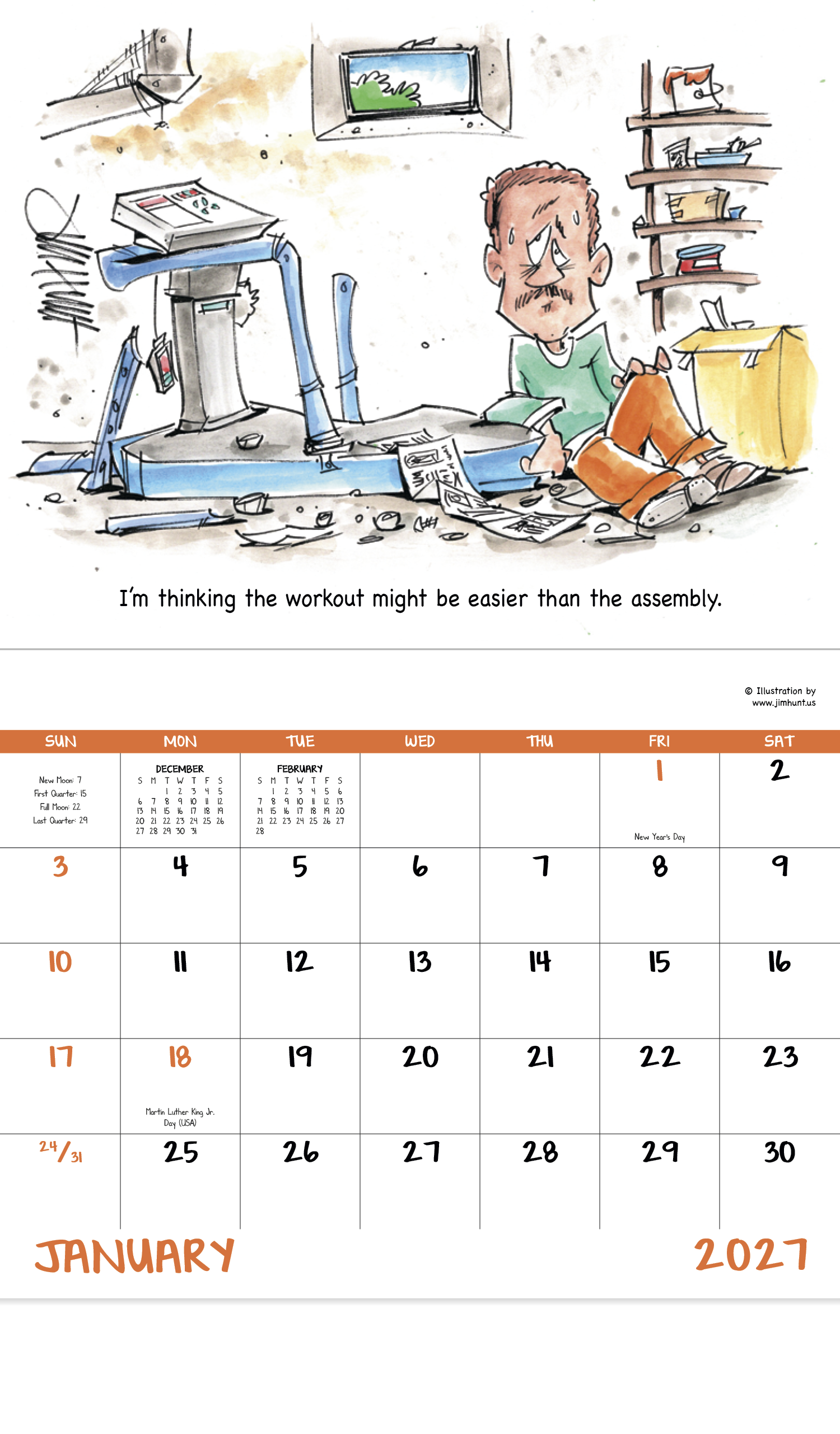 Good Value™ Laughing It Up - Stapled Calendar 30