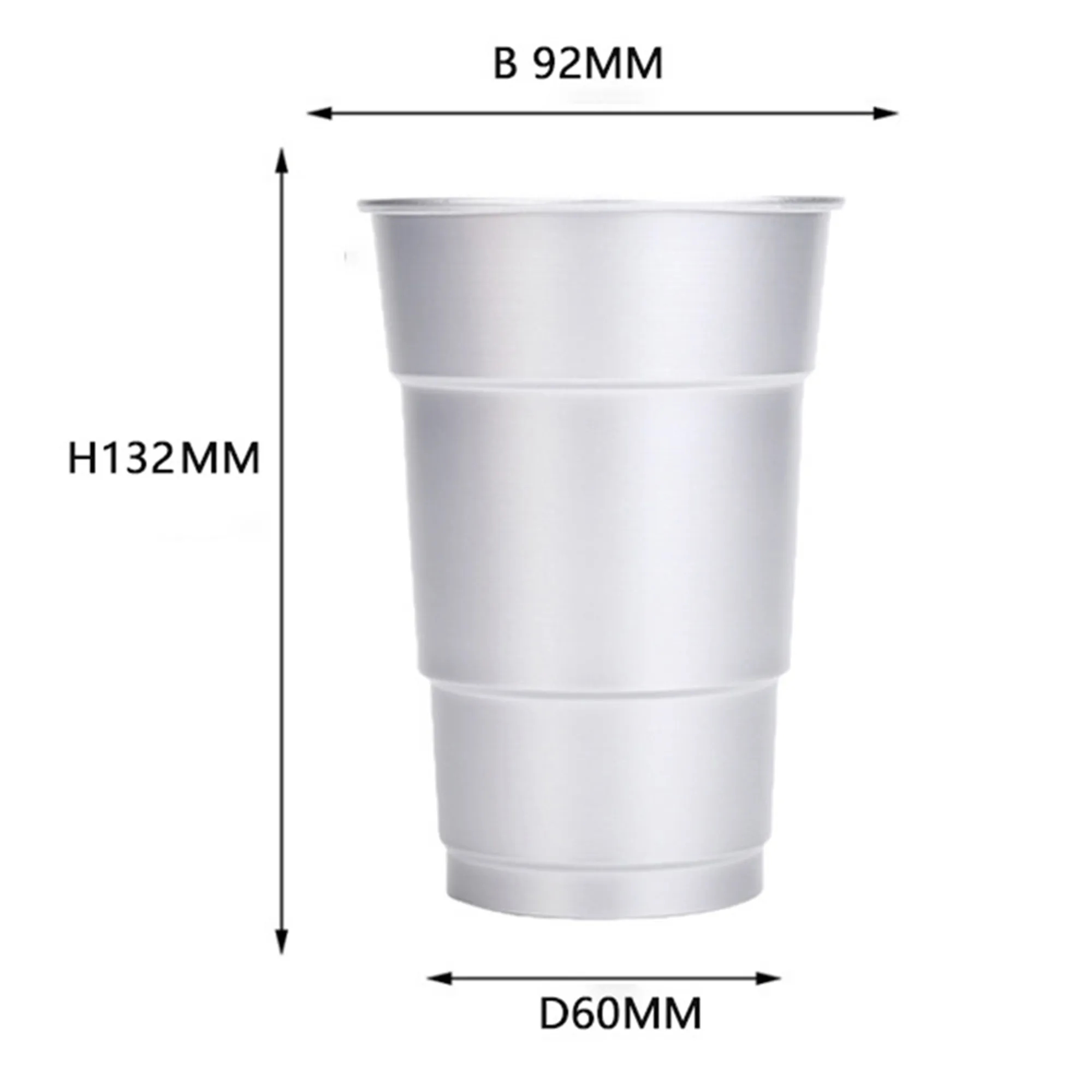 17oz Reusable Aluminum Cups MOQ 100pcs 4