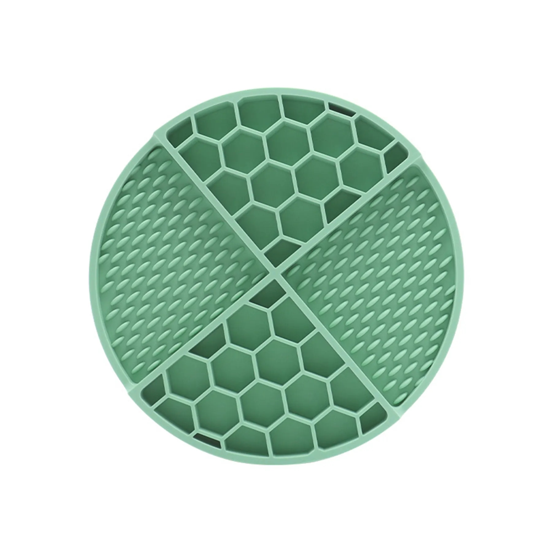 Round Honeycomb Silicone Slow Feeding Pet Lick Mat 5