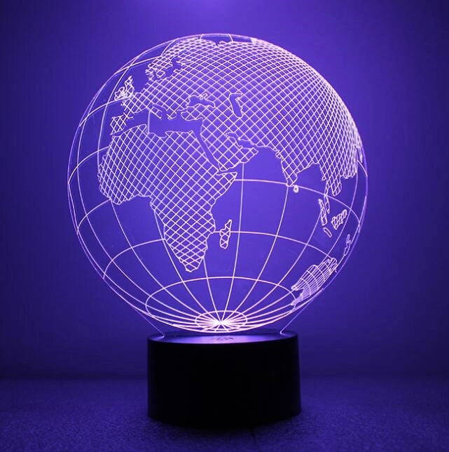 3D Globe Map LED Lamp 3