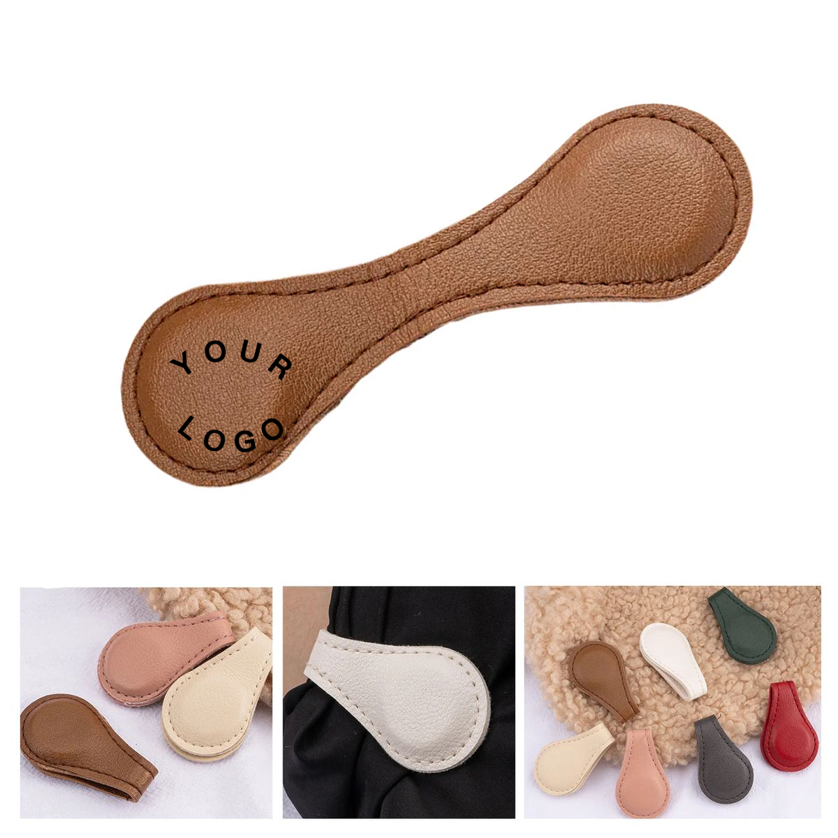 Compact PU Leather Bookmark with Magnetic Closure 5