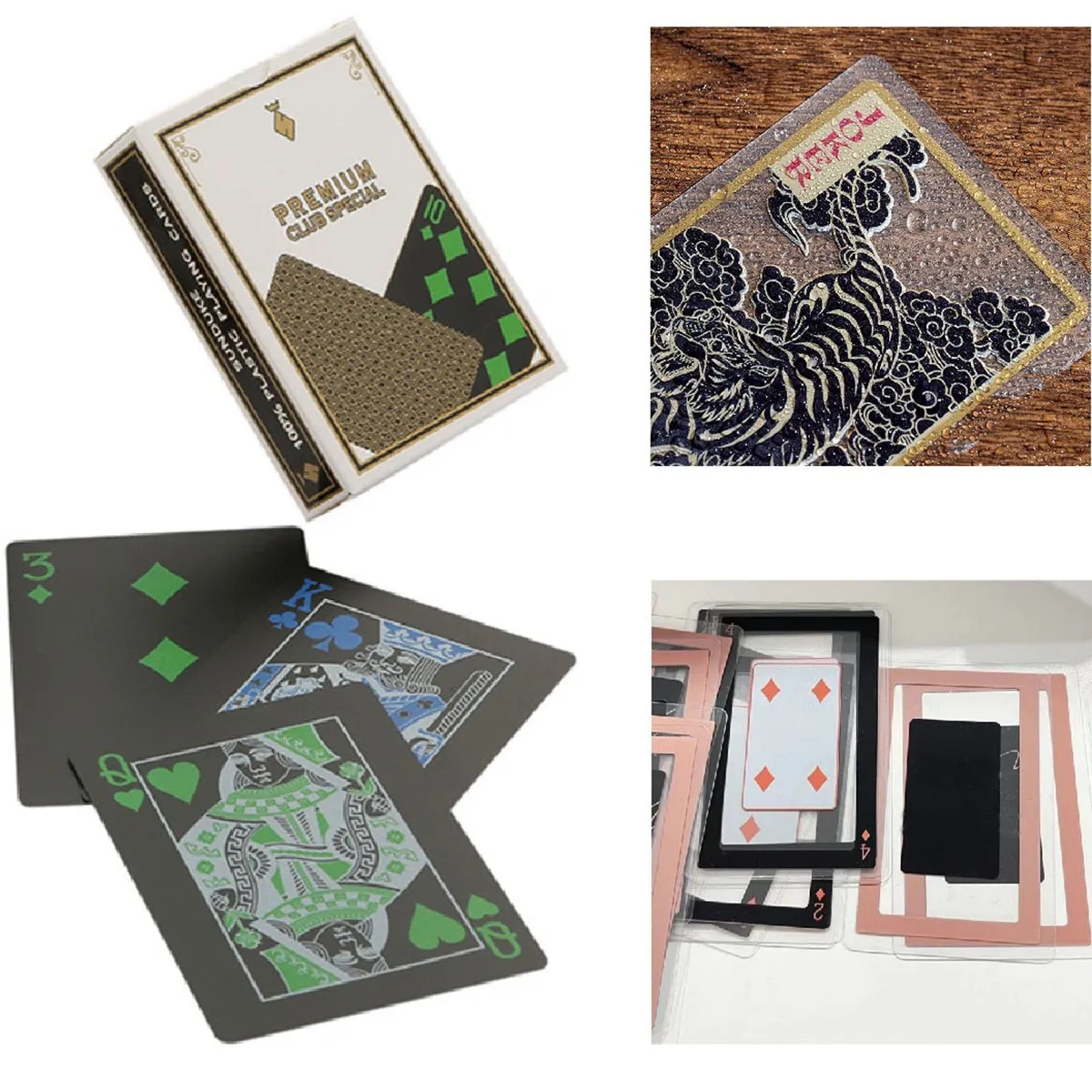 Flexible Plastic PVC Waterproof Playing Poker Cards Casino 3