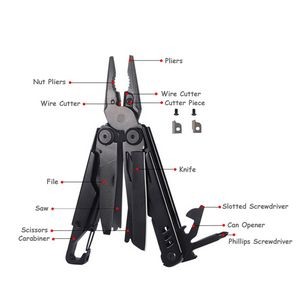 Robust Heavy Duty Multi Pliers Tool Kit With Carabiner 11
