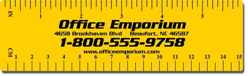 6" Plastic Ruler (Spot Color) 2