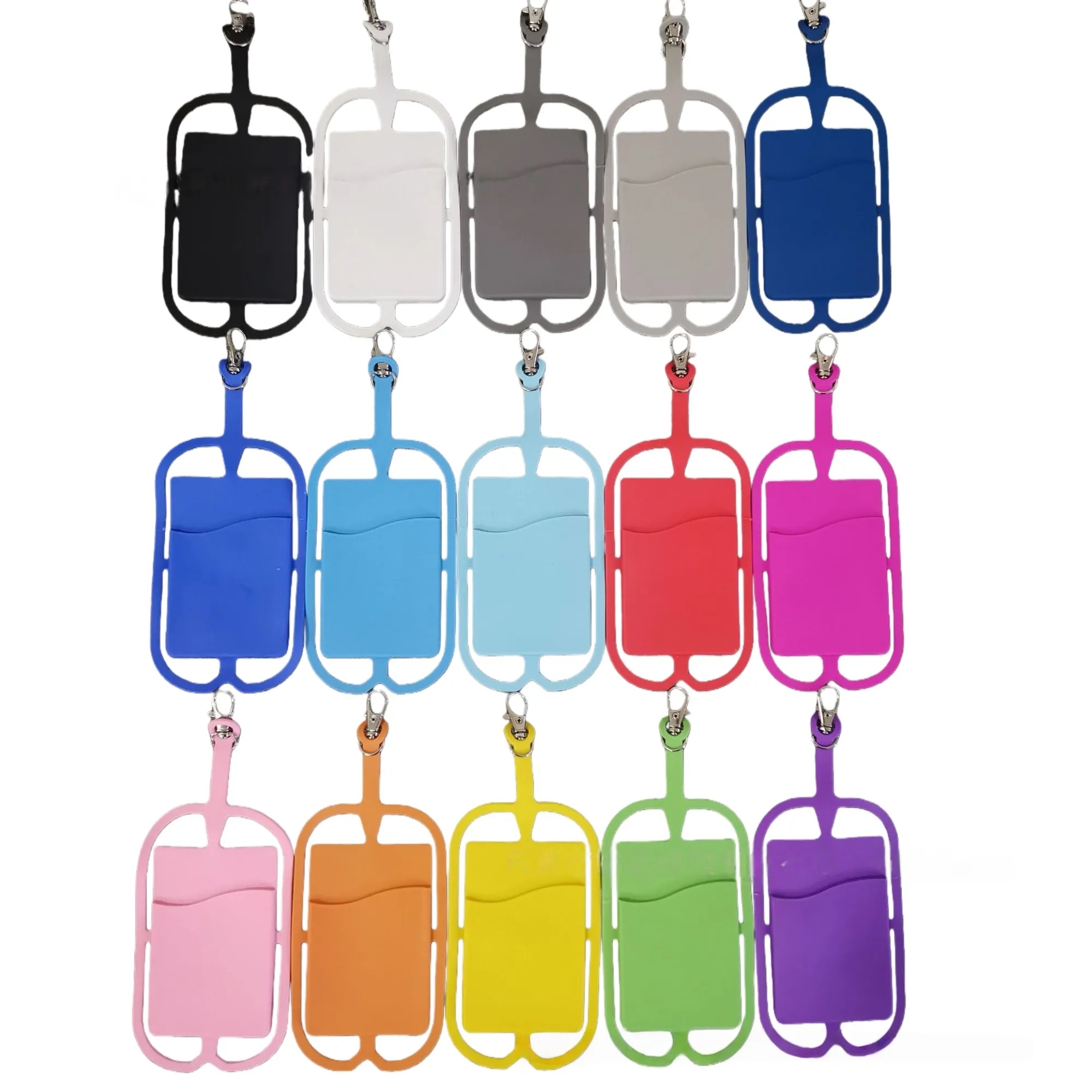 Silicone Universal Phone Case Lanyard With Card Holder 1