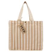FEED Cotton and Jute Striped Tote 1