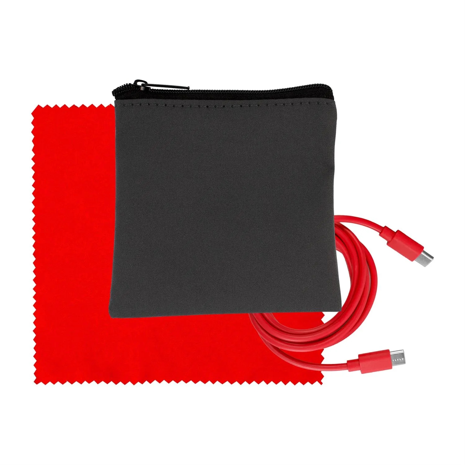 Gray Executive C to C Cable & Cloth Set 9